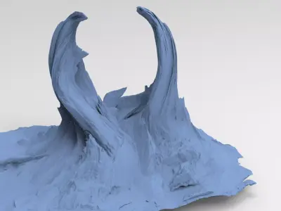 Tiwanaku sci fi cliff 1 3D model