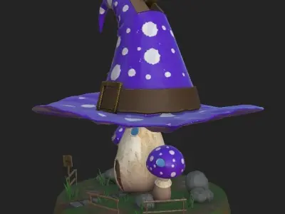 Witch House Low-poly 3D model Low-poly 3D model