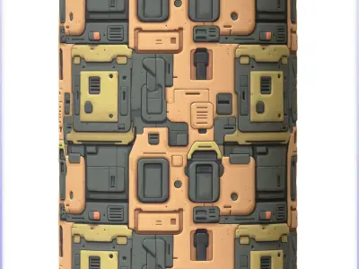 SciFi Seamless Texture Texture 29