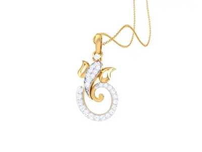 Spiritual Ganesha Pendant 3D print model purchase