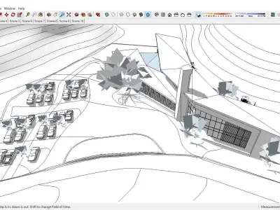 Sketchup Recreational and tourist complex 220 3D model