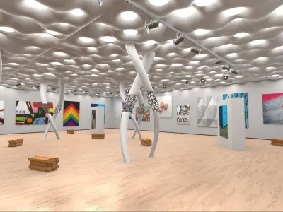 Modern Showroom Expo 3D model