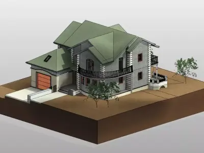 BIM VILLA 3D model