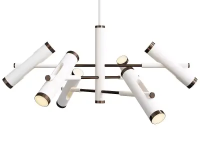 Rainer Chandelier white Low-poly 3D model