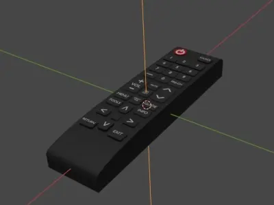 TV Remote Free 3D model
