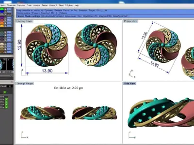 light weight Earring-10 3D print model