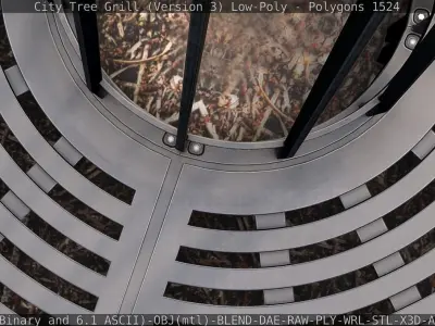 City Tree Grill - Version 3 - Low-Poly - PBR Low-poly 3D model