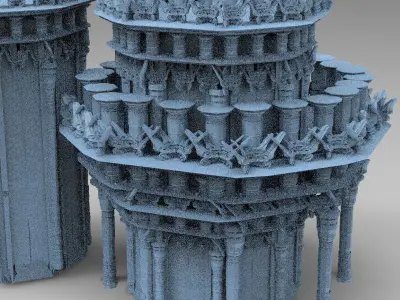 Celtic Tower 7 3D model
