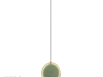 HORO 1 gold and pendant light with name chandler 3D model