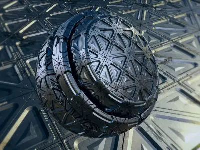 13 Sci-Fi PBR materials Texture