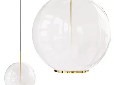 POME chandelier Low-poly 3D model