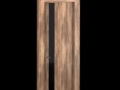 Interior-exterior Wooden Door 3D model purchase