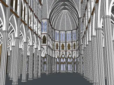 Architecture-Religion-God-Culture-Temple-0251 cathedral 3D model