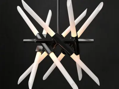 Chandelier agnes 12 lights 2 3D model