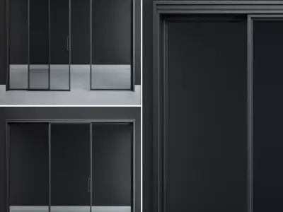 Rimadesio Velaria Sliding Doors 3D model