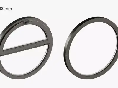 Round windows 3D model purchase