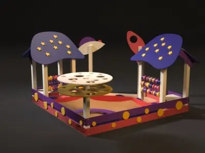 Playground sandbox 3D model