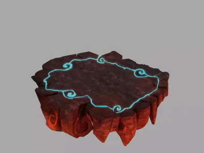 Lava Hell - Ground - Shitai 35 3D model