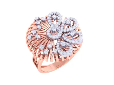 Women Ring MTL 3dm STL OBJ FBX Details 3D print model 15