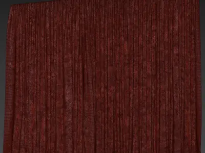 Curtains set 01 3D model