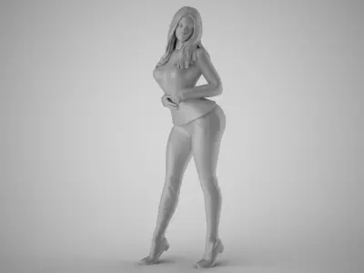 Winter Beauty Woman 4 3D print model