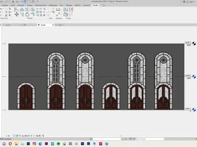Classic Door Revit Family 3D model