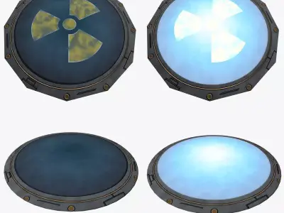 Teleporter Pad Low-poly 3D model