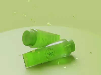 Cream Tube Product Mock Animated 3D Low-poly 3D model