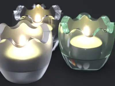 CHRISTMAS CANDELITE HOLDER 2024 3D model