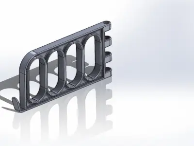 Folding Wall Hanger 3D Printing Free 3D print model