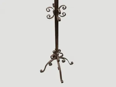 Candlestand four candle candelabra 3D model