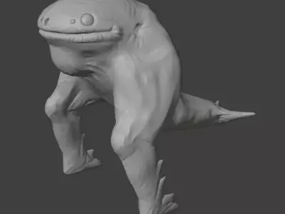 Mutant Frog Monster 3D model