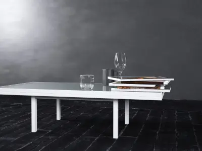 Table - Living Room Furniture 02 Low-poly 3D model