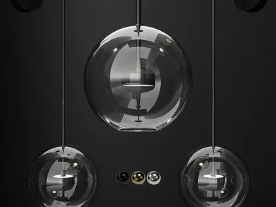 Wall light Giopato and Coombes Bolle vertical longe 3D model