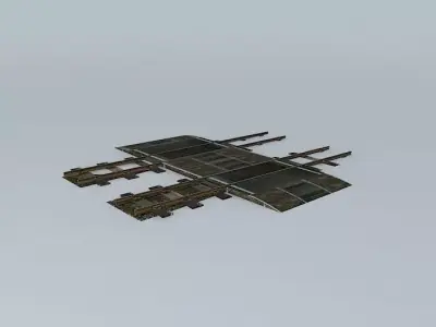 Eco Rail N/Gauge Twin Walkover Old Steam Days Free 3D model