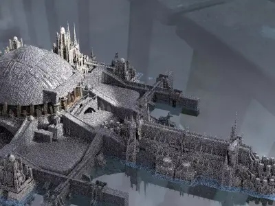 The halls of eternal power Kit bash  3D model
