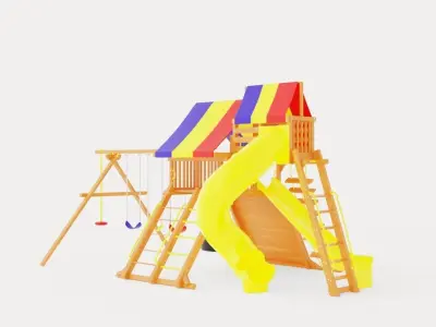 Circus Castle Pkg V Loaded Low-poly 3D model