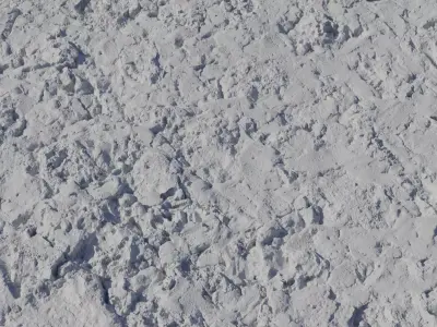 Crusted White Concrete Rubble PBR Texture Texture