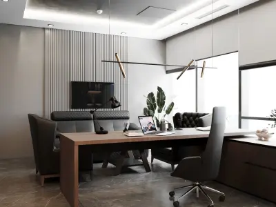 Modern Office 2 Interior  3D model