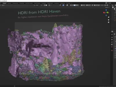 Showcase Scene for the Red Collection Low-poly 3D model