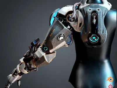 Sci-Fi Mechanical Arm 3D model