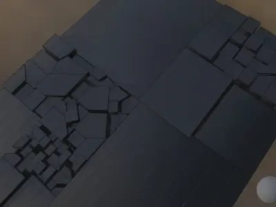 Ancient Cube - Sci - Fi 4K - Ultra Quality Game Ready Model Low-poly 3D model