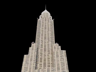 Chrystler Building - NYC Low-poly 3D model