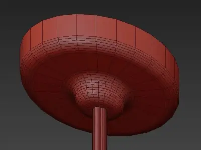 Lampara Vintage Techo comparacion 3D model