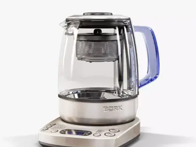 Bork K810 electric kettle Low-poly 3D model