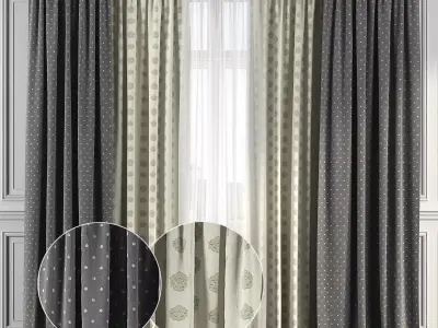 Curtain Set 148 3D model