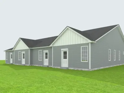 Cape Cod House 32 3D model
