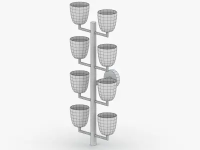 1466 - Bra Lamp Low-poly 3D model