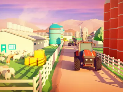  Farm Low-Poly 