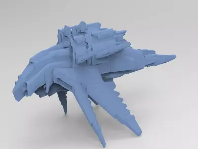 Sci-Fi Insectoid ship base 2 3D model